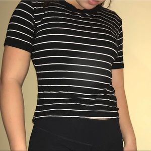 Black and white striped t-shirt